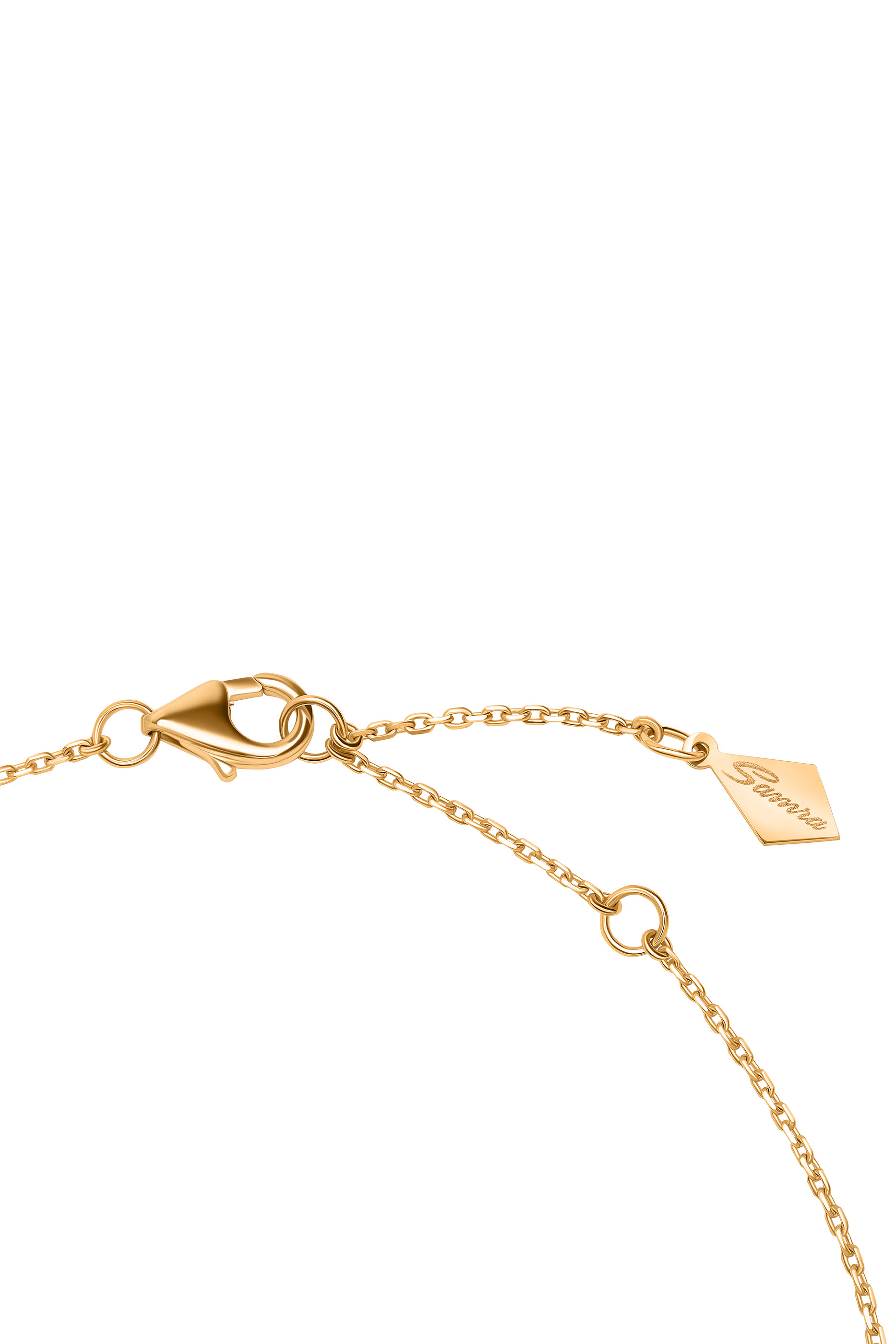 Ahjar Birwaz Necklace, 18K Rose Gold with Diamonds & Turquoise