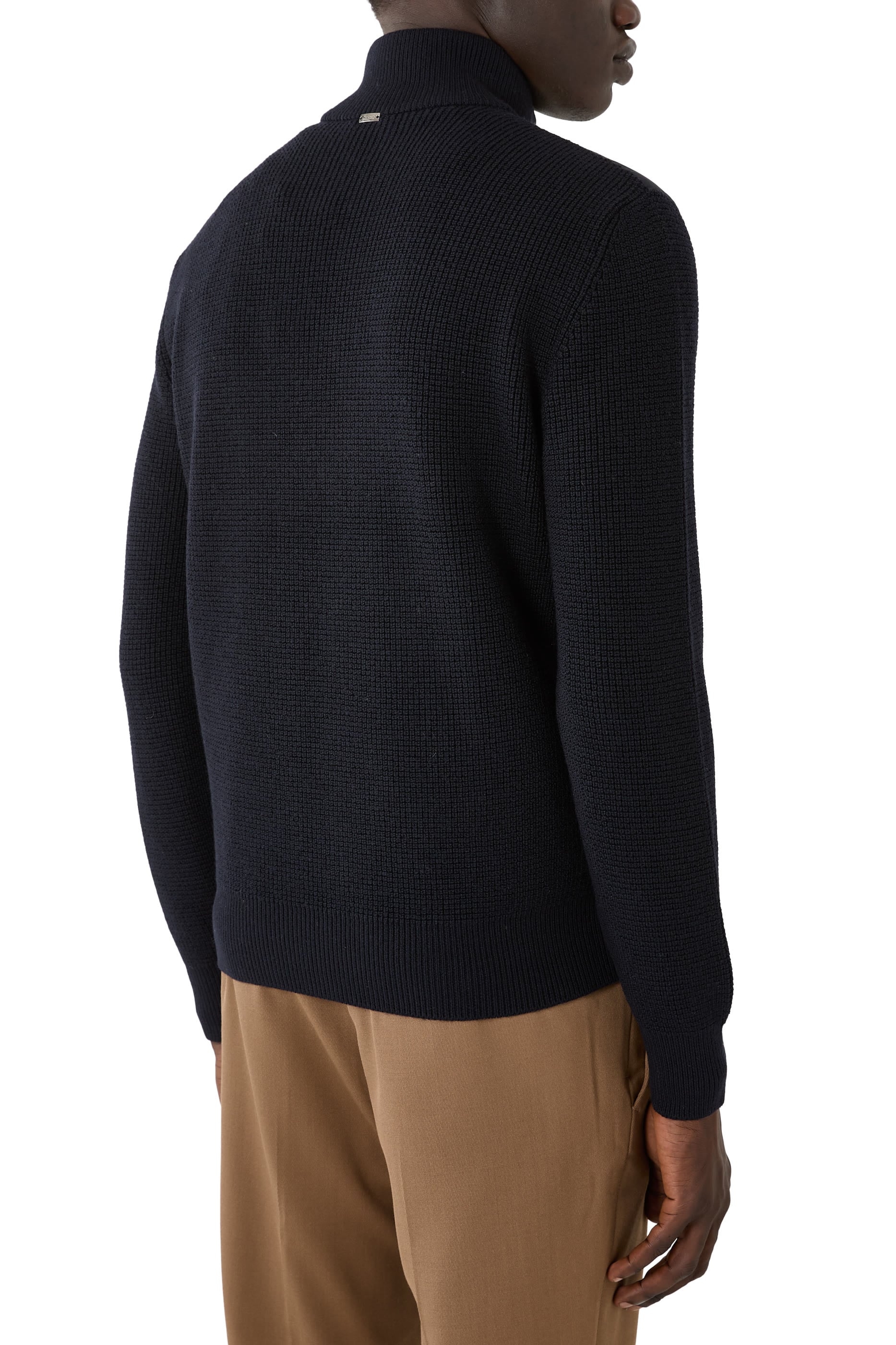 Waffle-Knit Texture Jacket