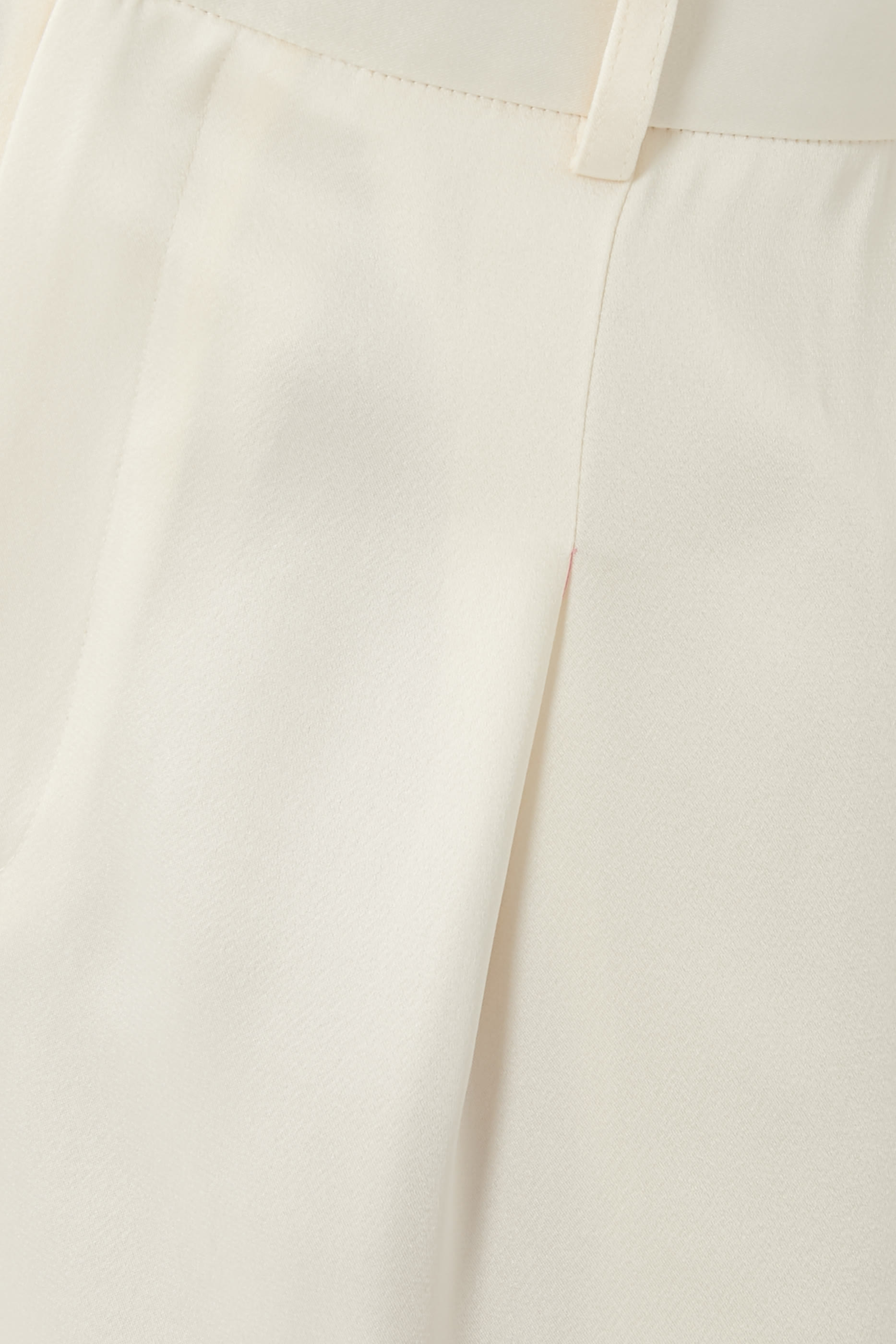Satin Relaxed Pleated Pants 