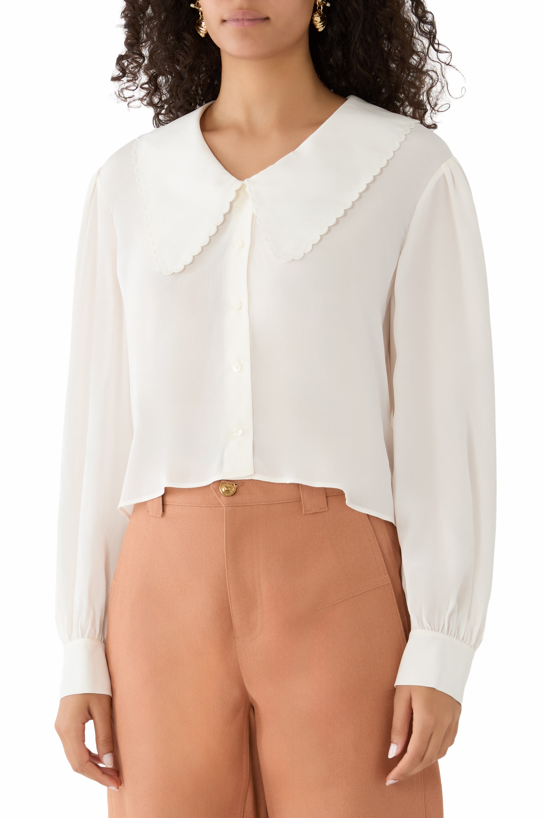 Puff-Sleeve Blouse 