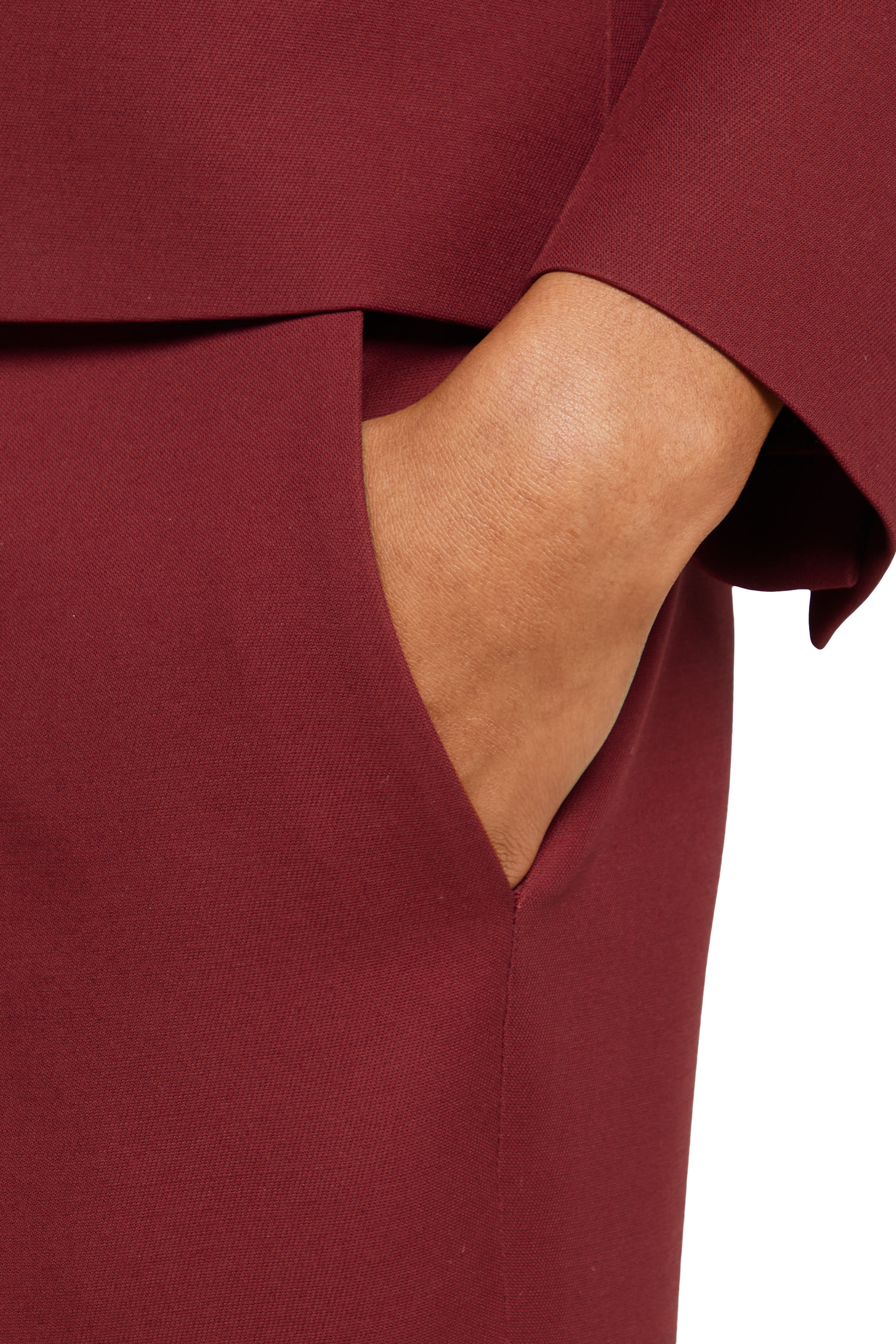 Logo Embroidered Wool Silk Pants