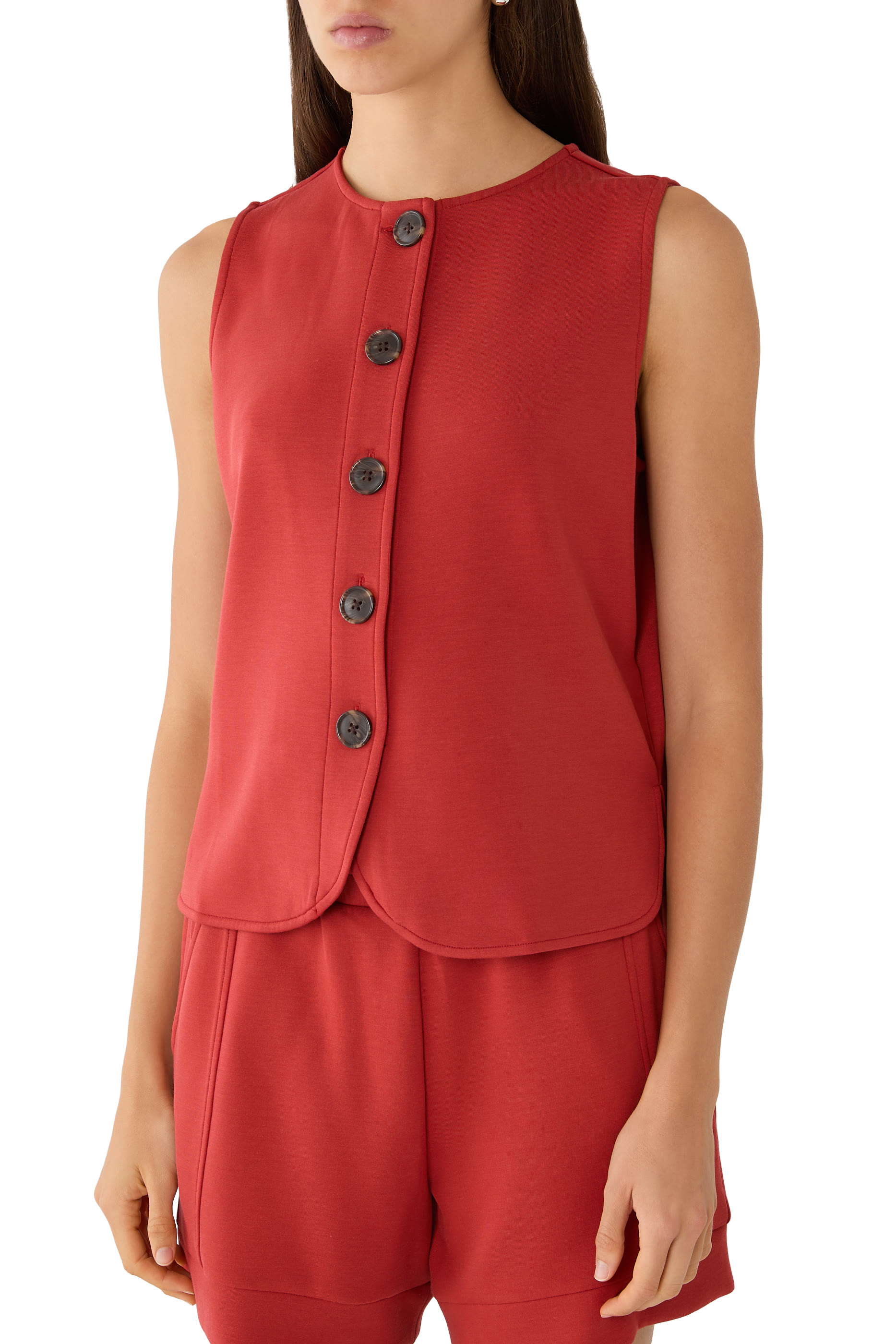 Josie Button-Through Tank Top