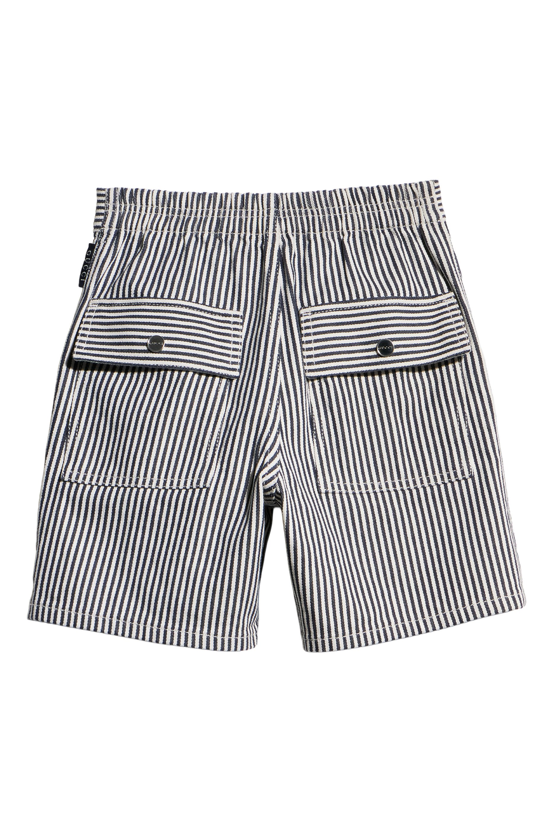 Kids Striped Denim Shorts