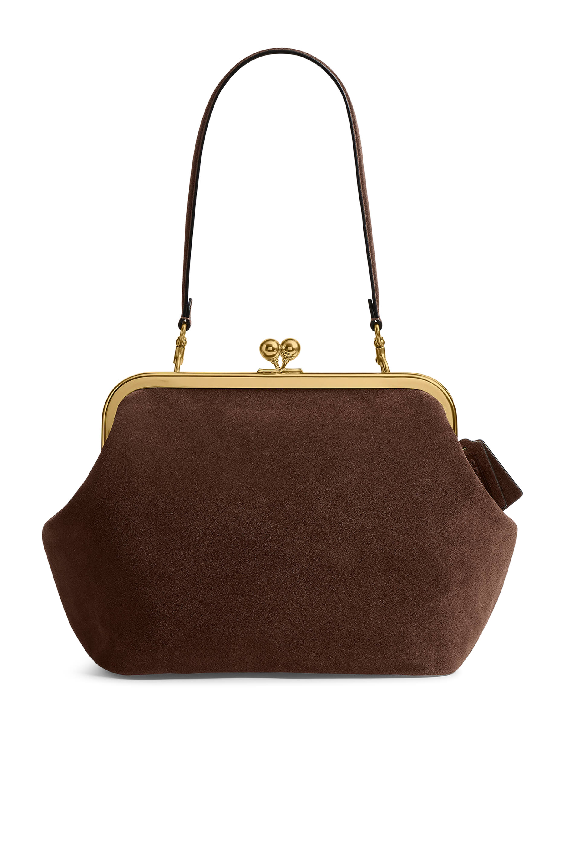 Suede Kisslock 27 Frame Bag