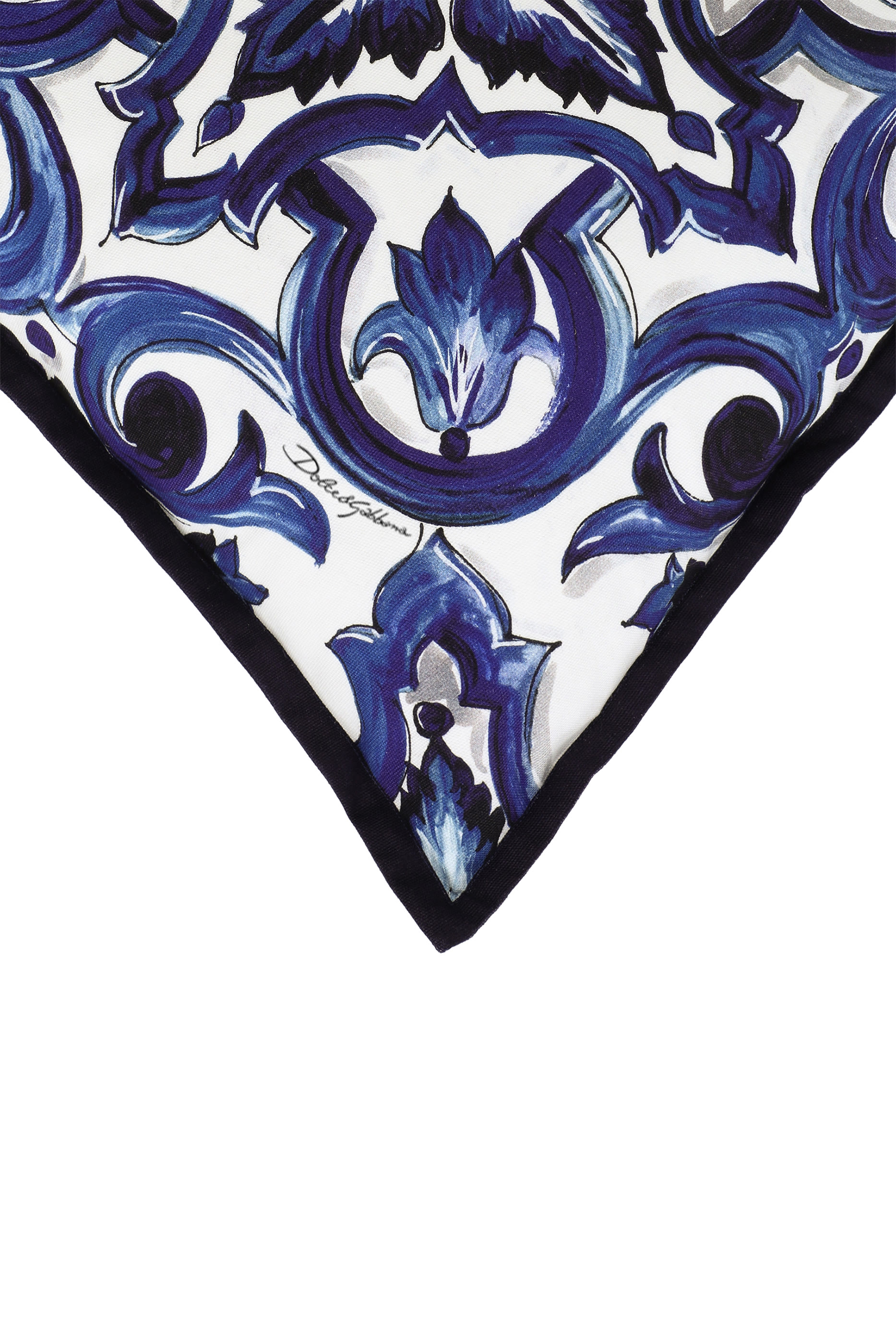 Blu Mediterraneo Small Canvas Cushion