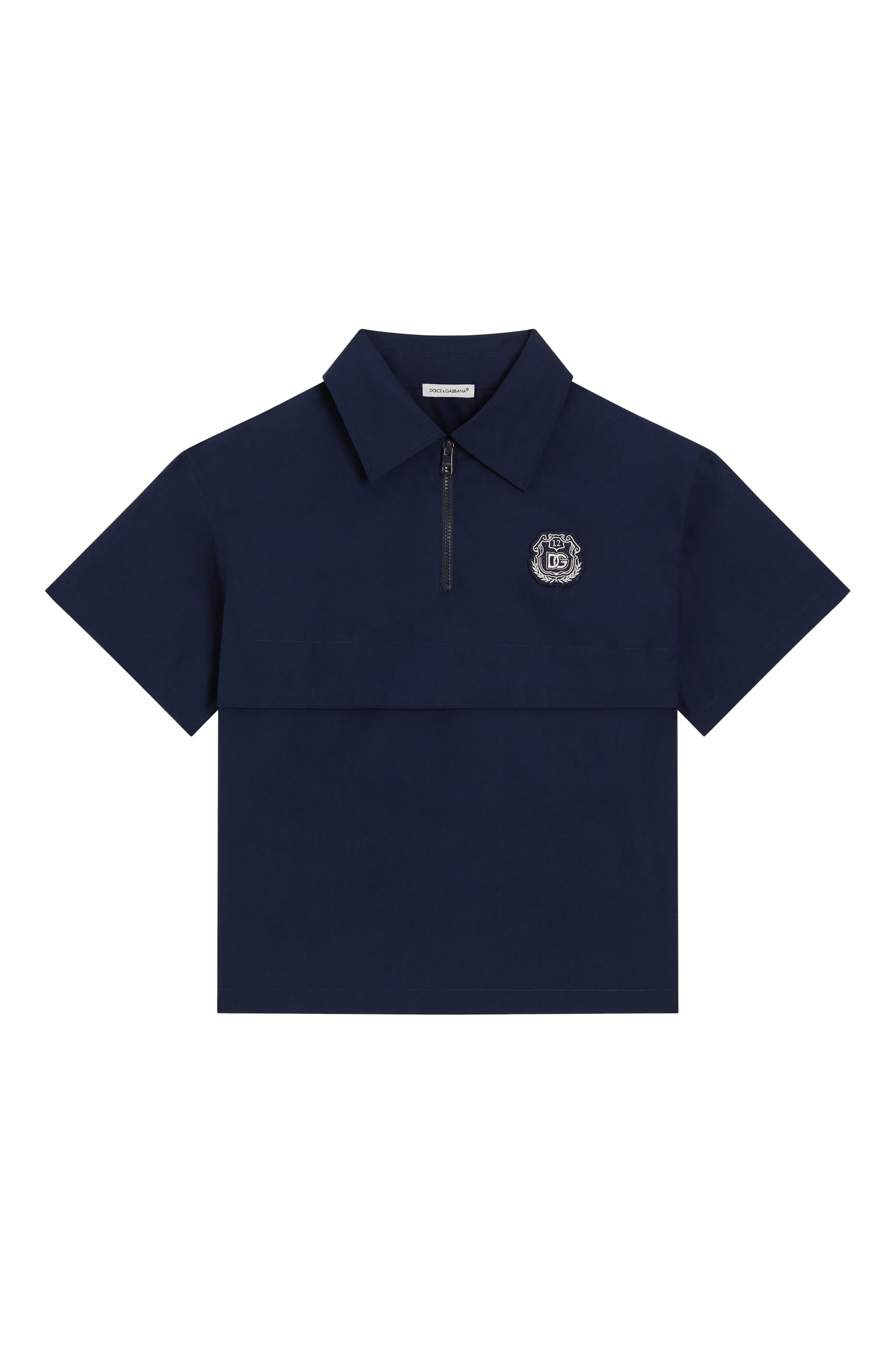 Kids Logo Zip Collar Shirt