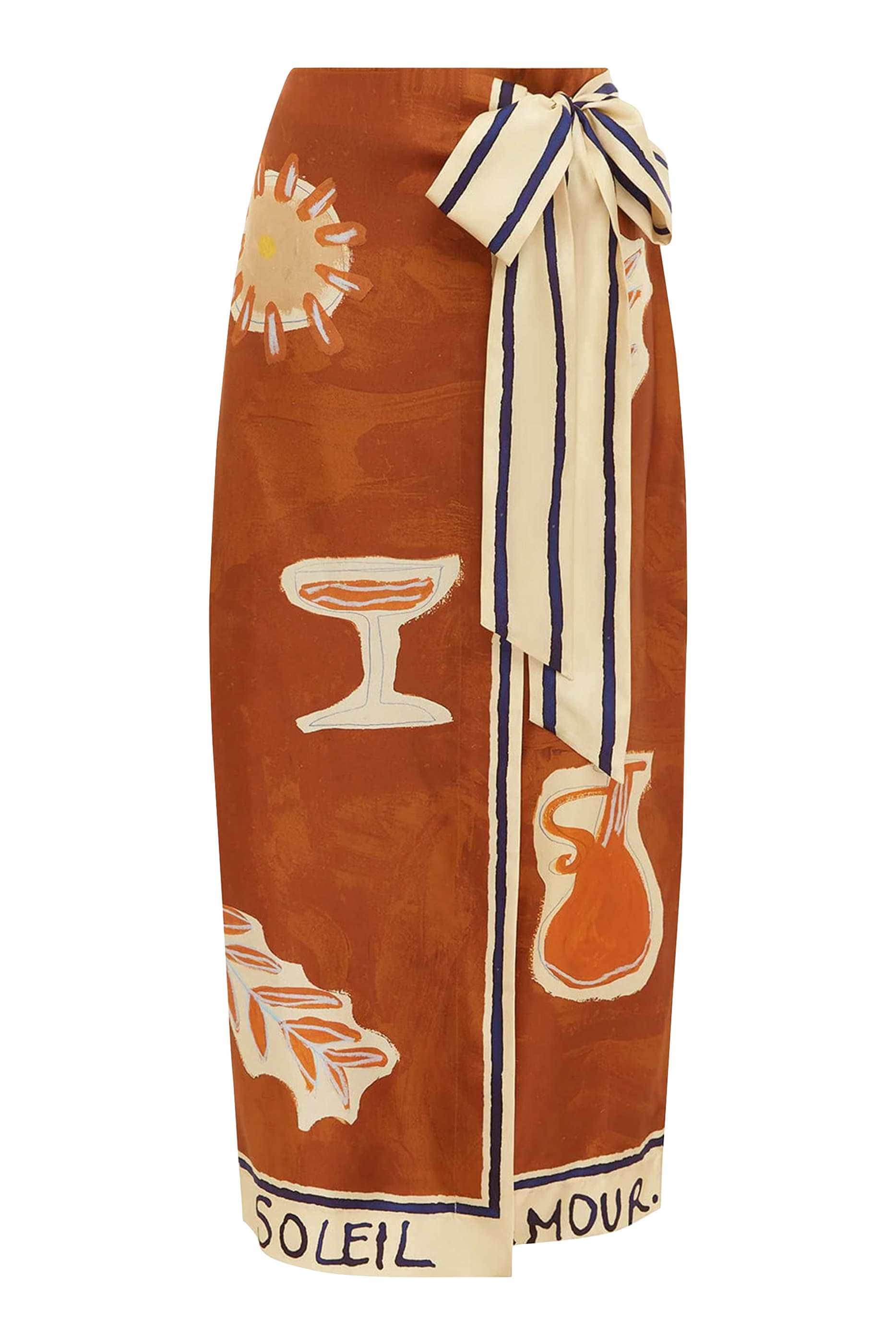 Soleil D'Amour Silk Sarong Skirt