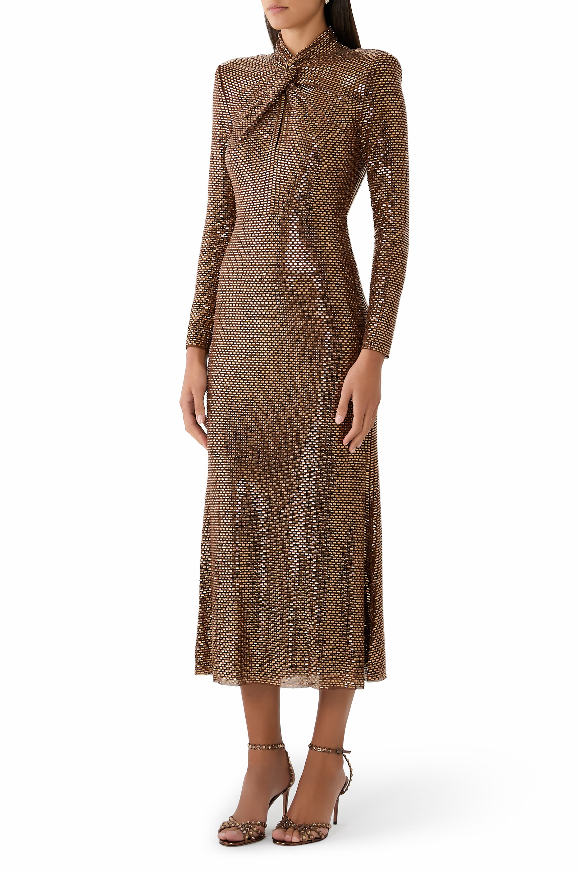 Rhinestone Midi Dress