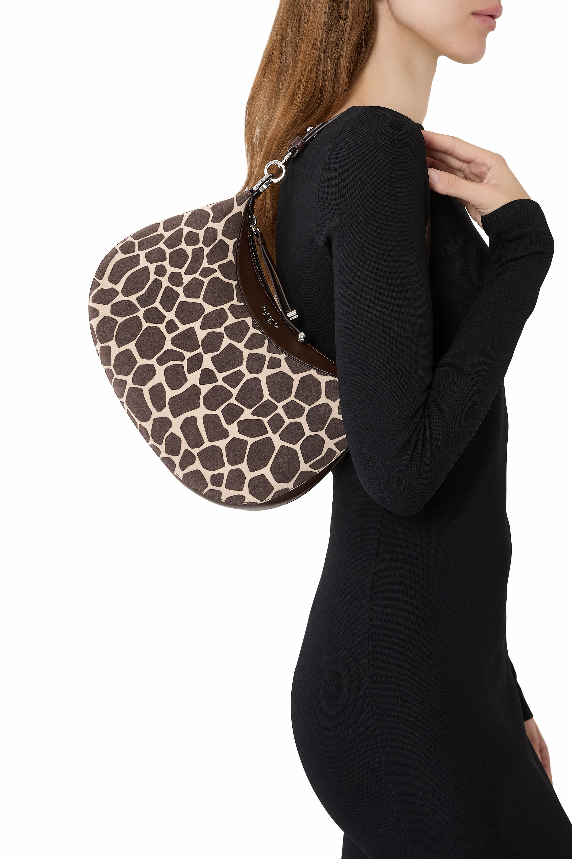 Liv Giraffe Suede Shoulder Bag
