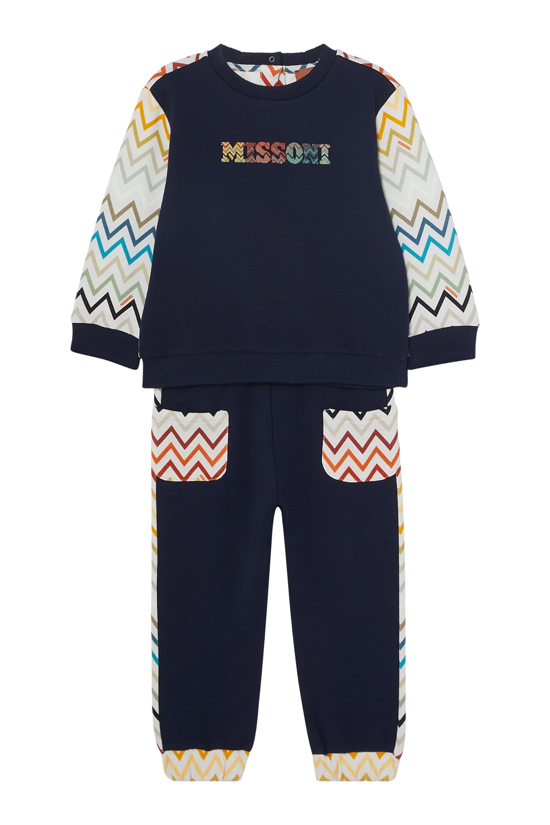 Kids Zigzag Fleece Tracksuit Set