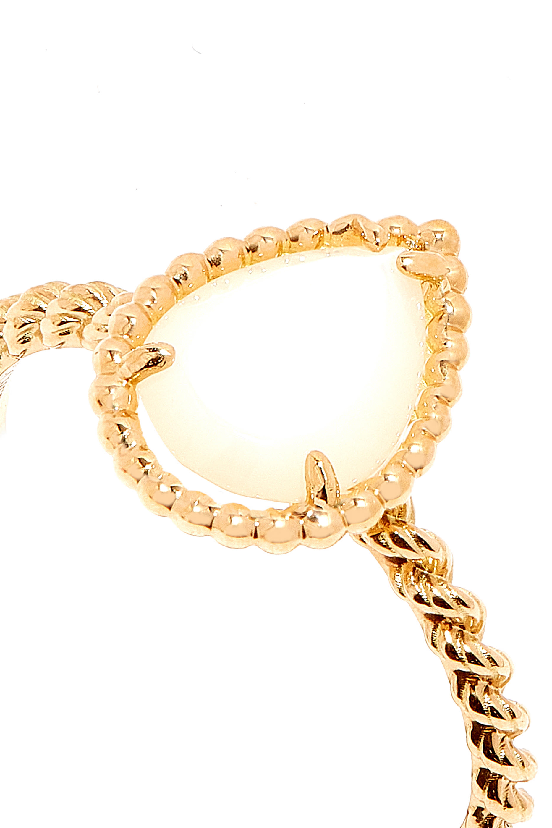 Serpent Boheme Ring, 18k Yellow Gold & Mother Of Pearl