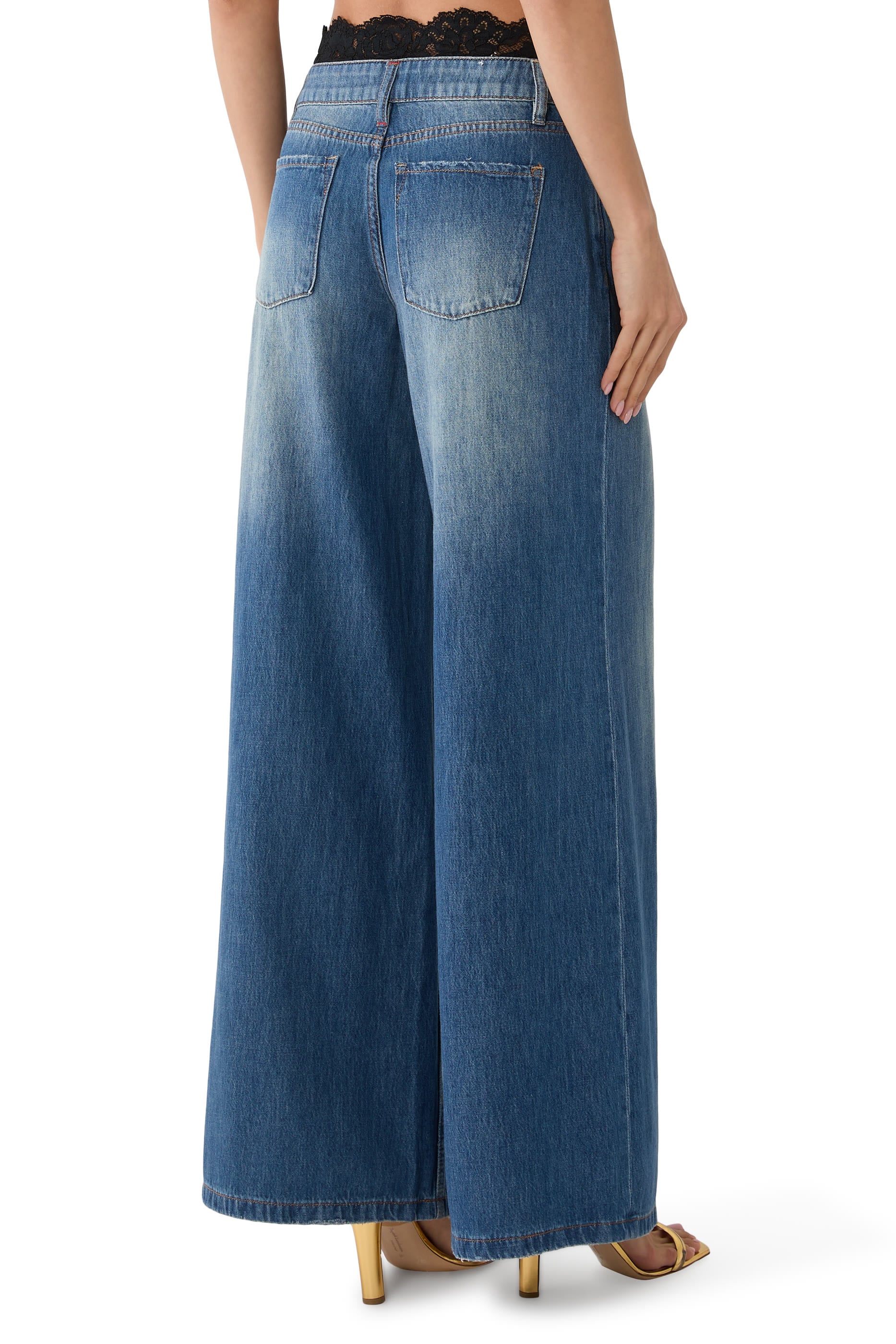 Ian Lace Trim Jeans