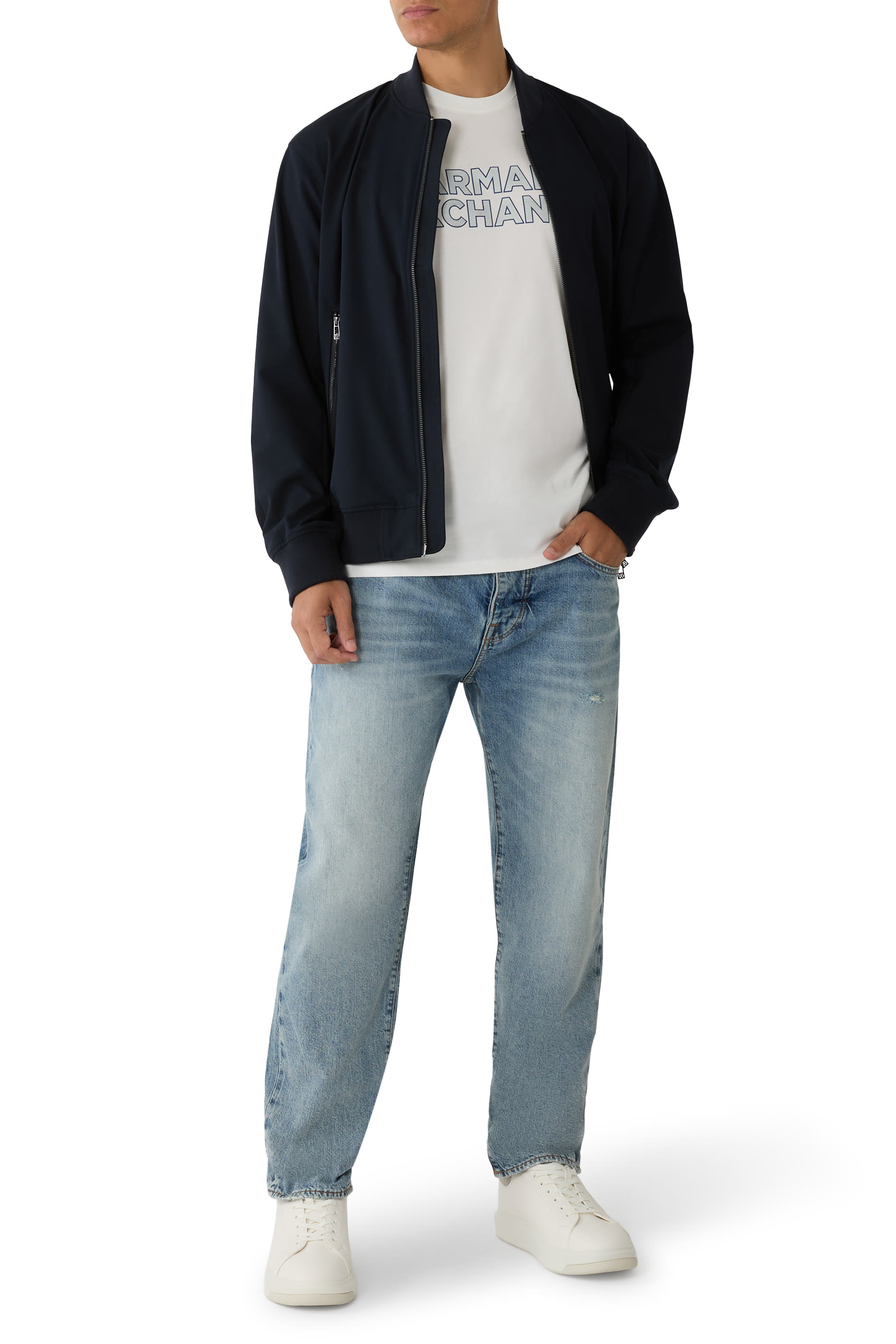 AX Logo Cotton T-Shirt