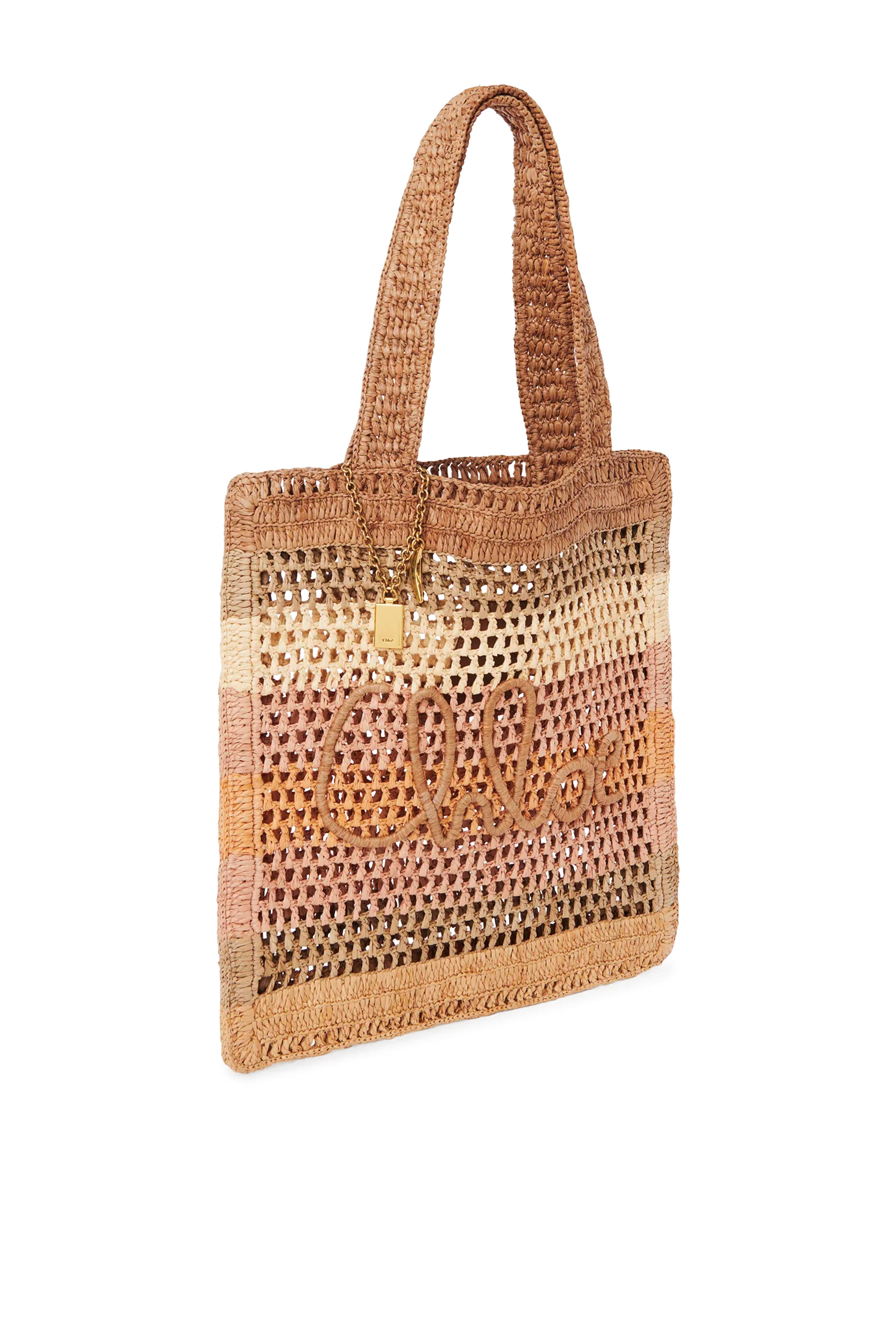 Summer Banana Tote Bag in Raffia
