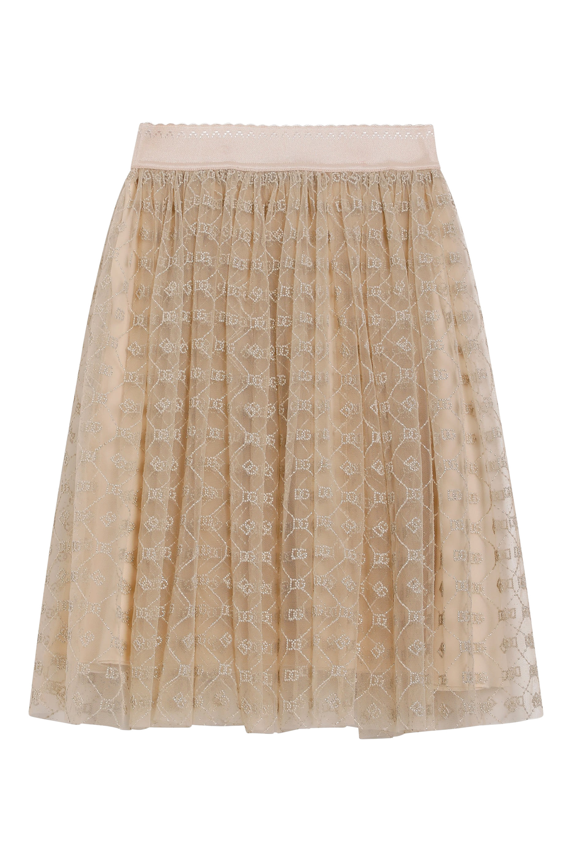 Kids Tulle Skirt Embroidered with DG