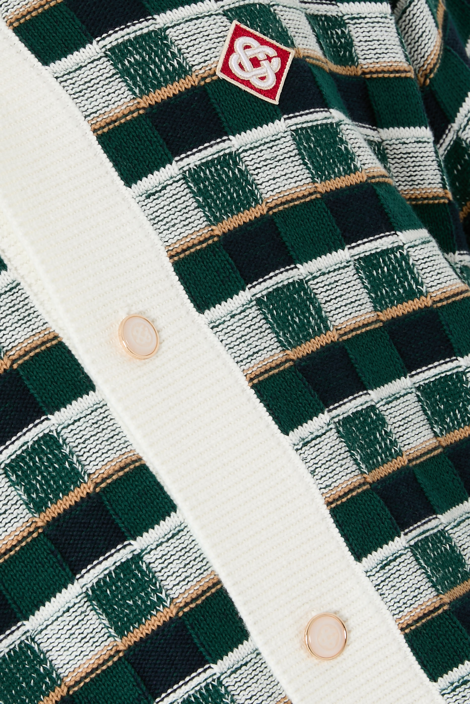 Crochet Mosaic Short Sleeve Shirt 