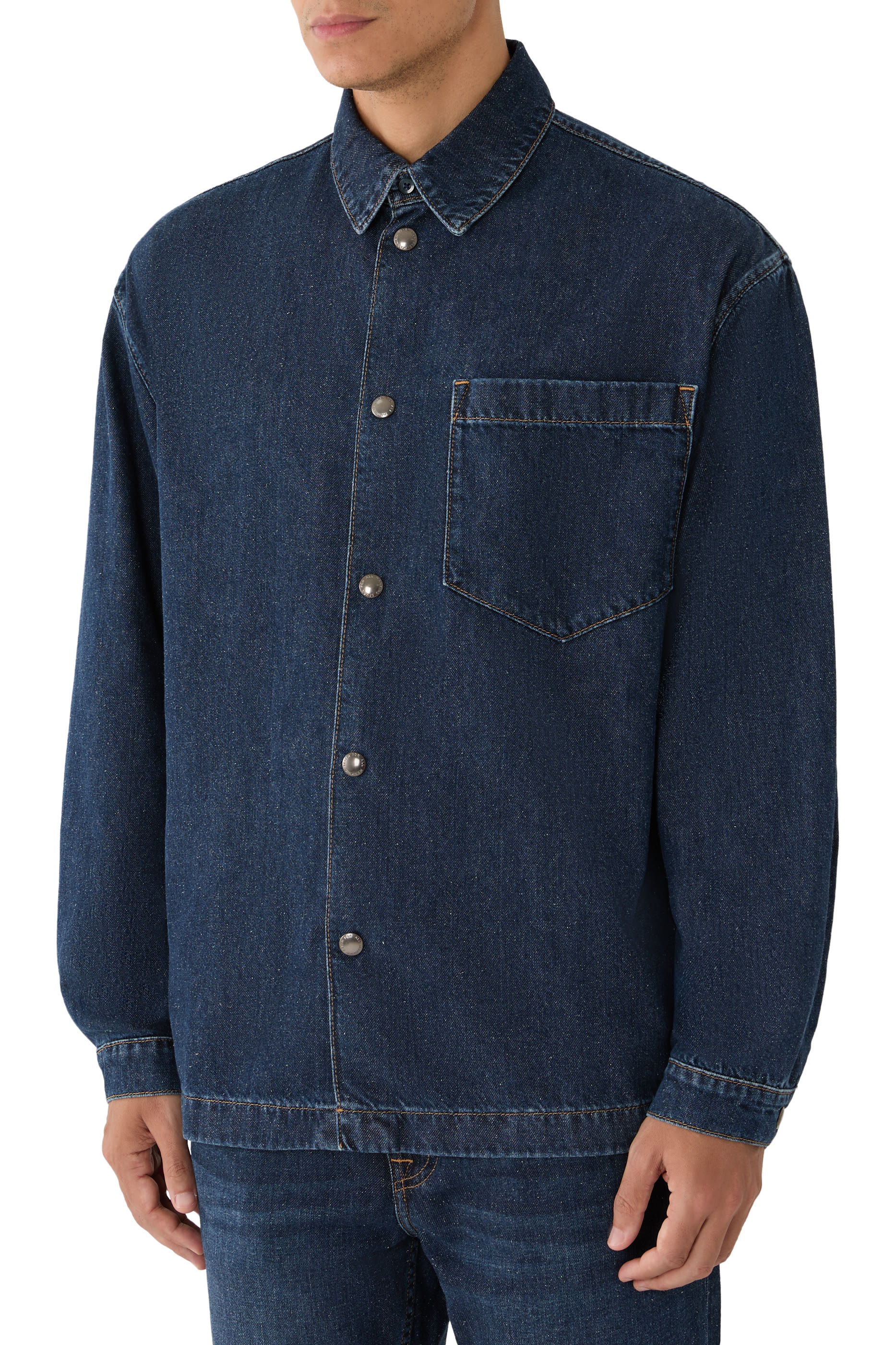 Silk Denim Overshirt
