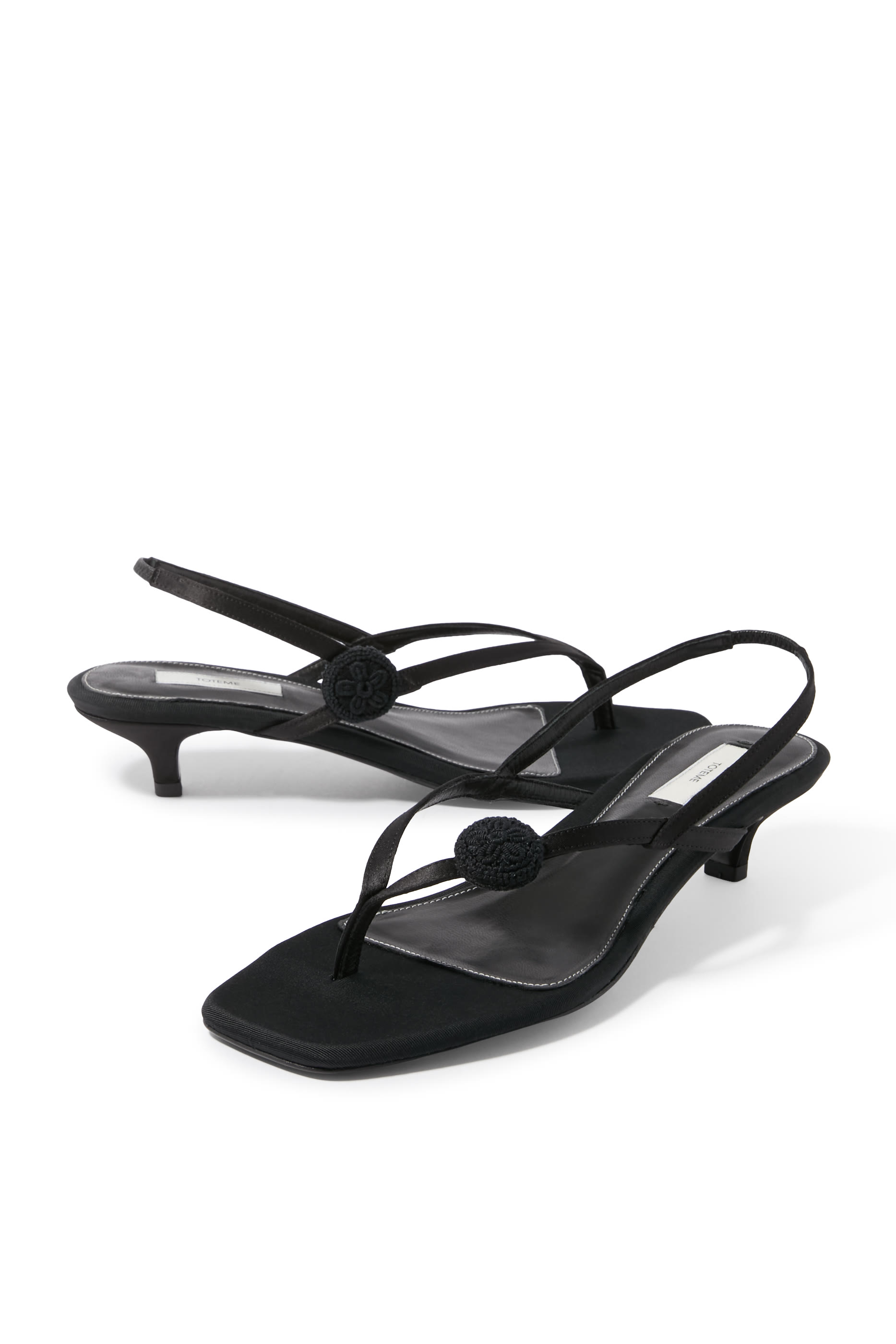 Slingback Satin Flip Flops