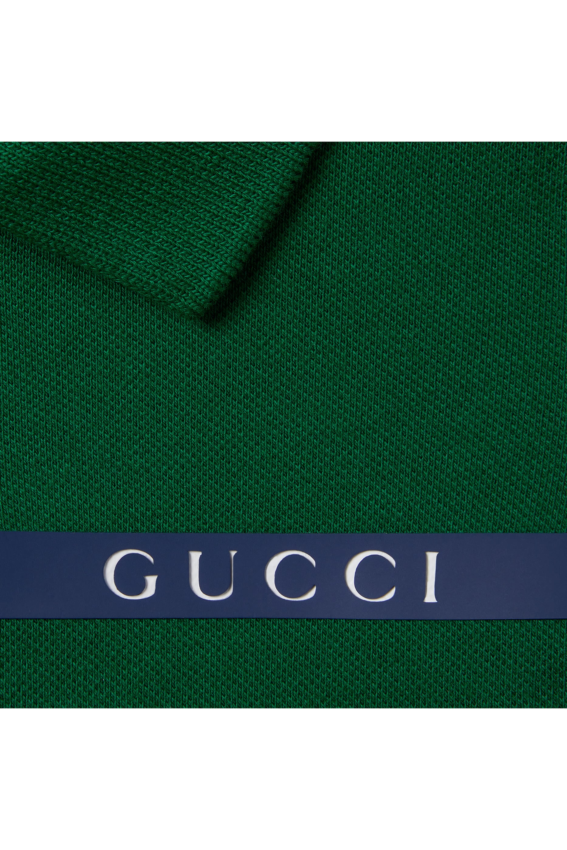 Kids Striped Heat-Taped Detail Polo Shirt