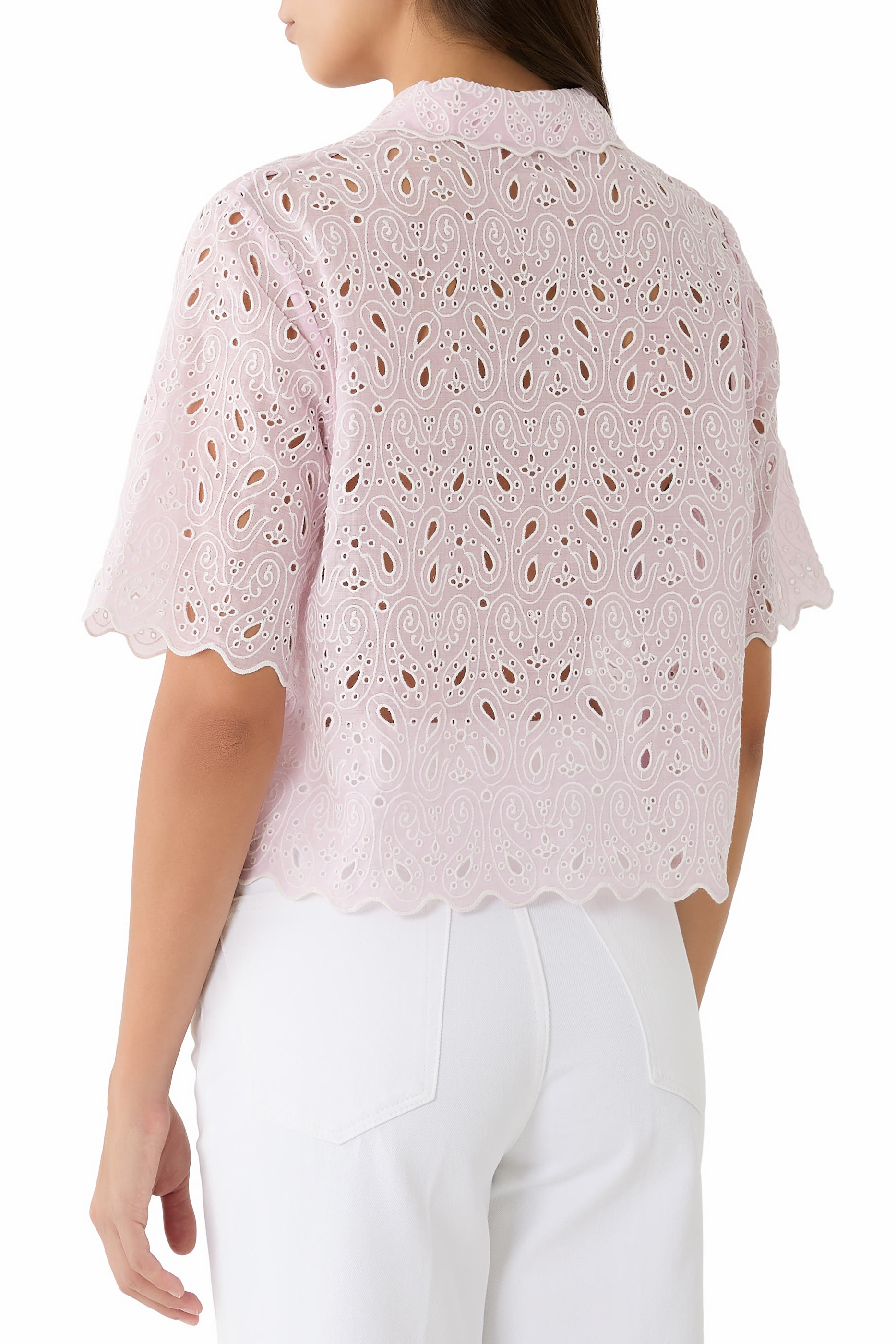 Paisley Eyelet Shirt 