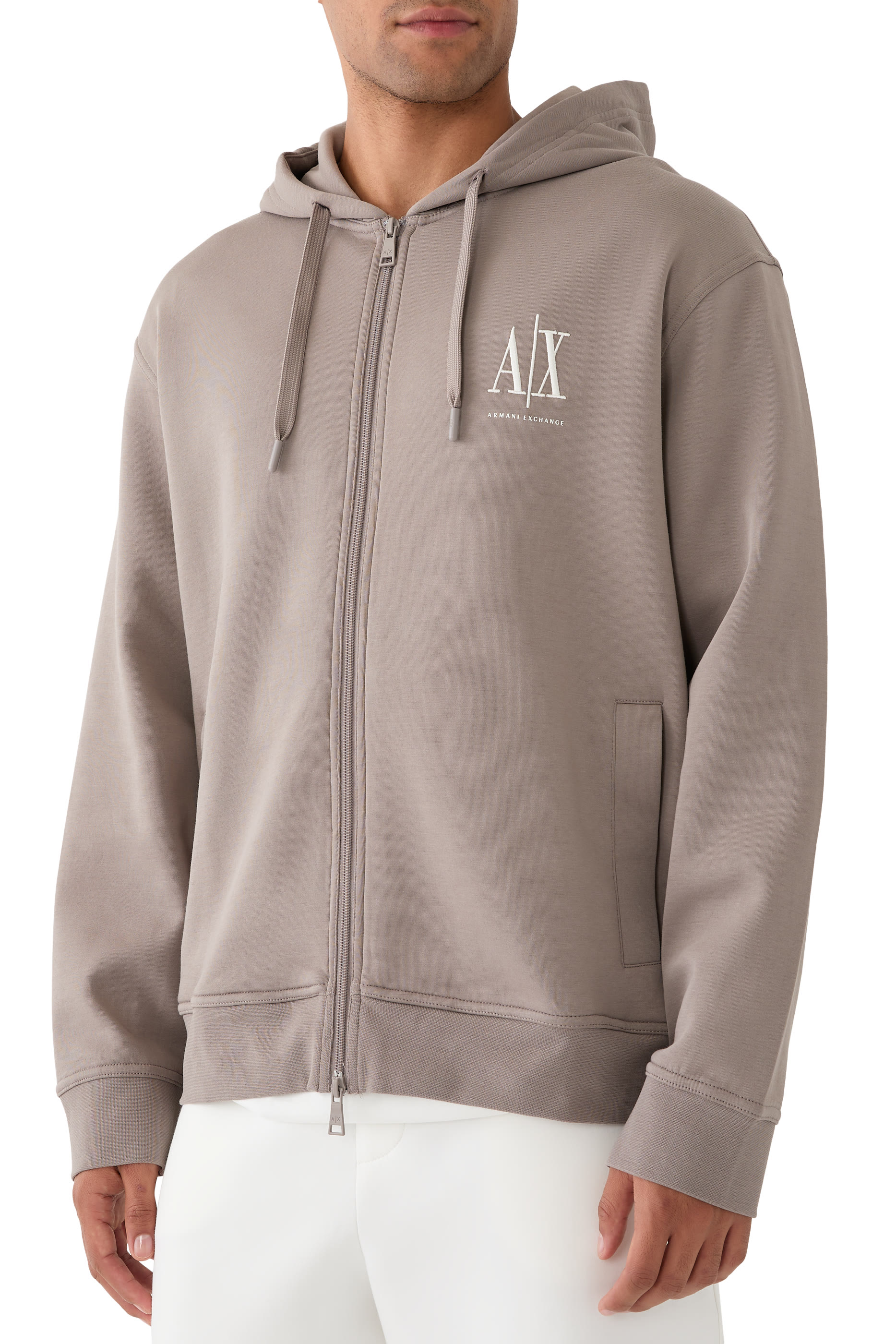 AX Logo Zip-Up Sweatshirt